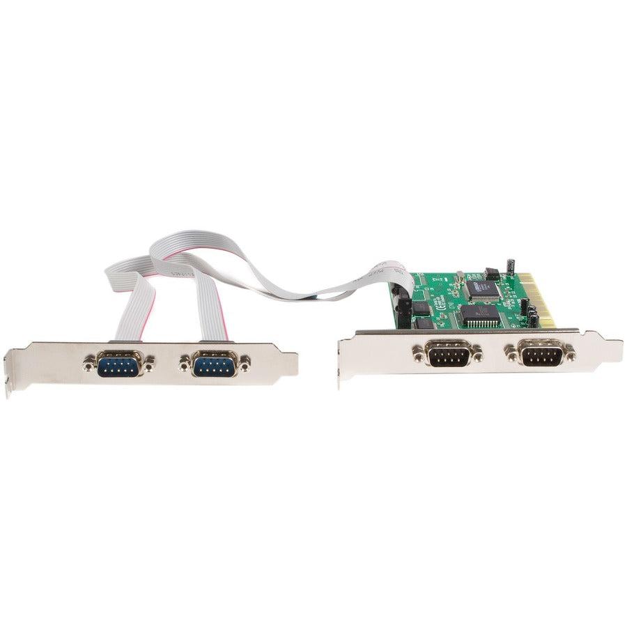 Startech.Com 4 Port Pci Rs232 Serial Adapter Card With 16550 Uart