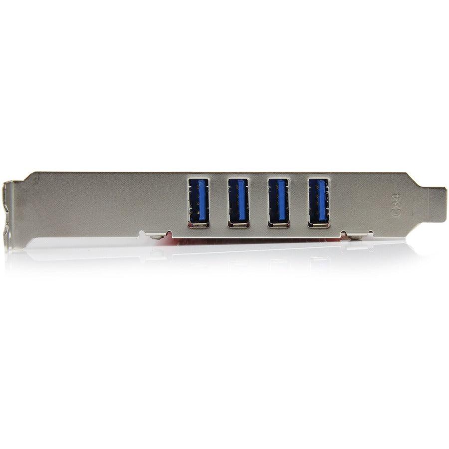 Startech.Com 4 Port Pci Superspeed Usb 3.0 Adapter Card With Sata / Sp4 Power