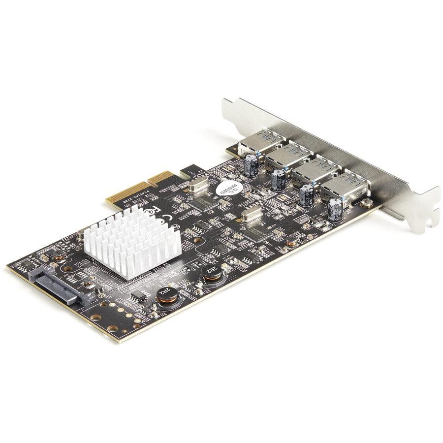 Startech.Com 4-Port Usb Pcie Card - 10Gbps Usb 3.1/3.2 Gen 2 Type-A Pci Express Expansion Card