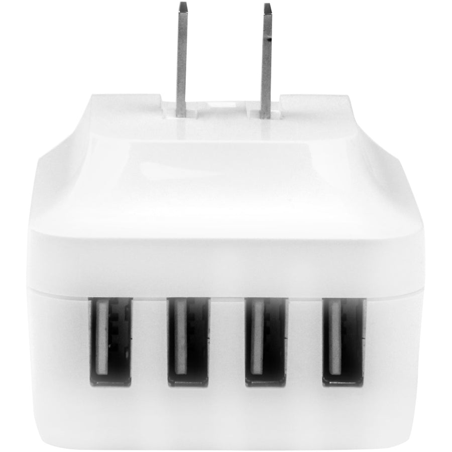 Startech.Com 4-Port Usb Wall Charger - International Travel - 34W/6.8A - White