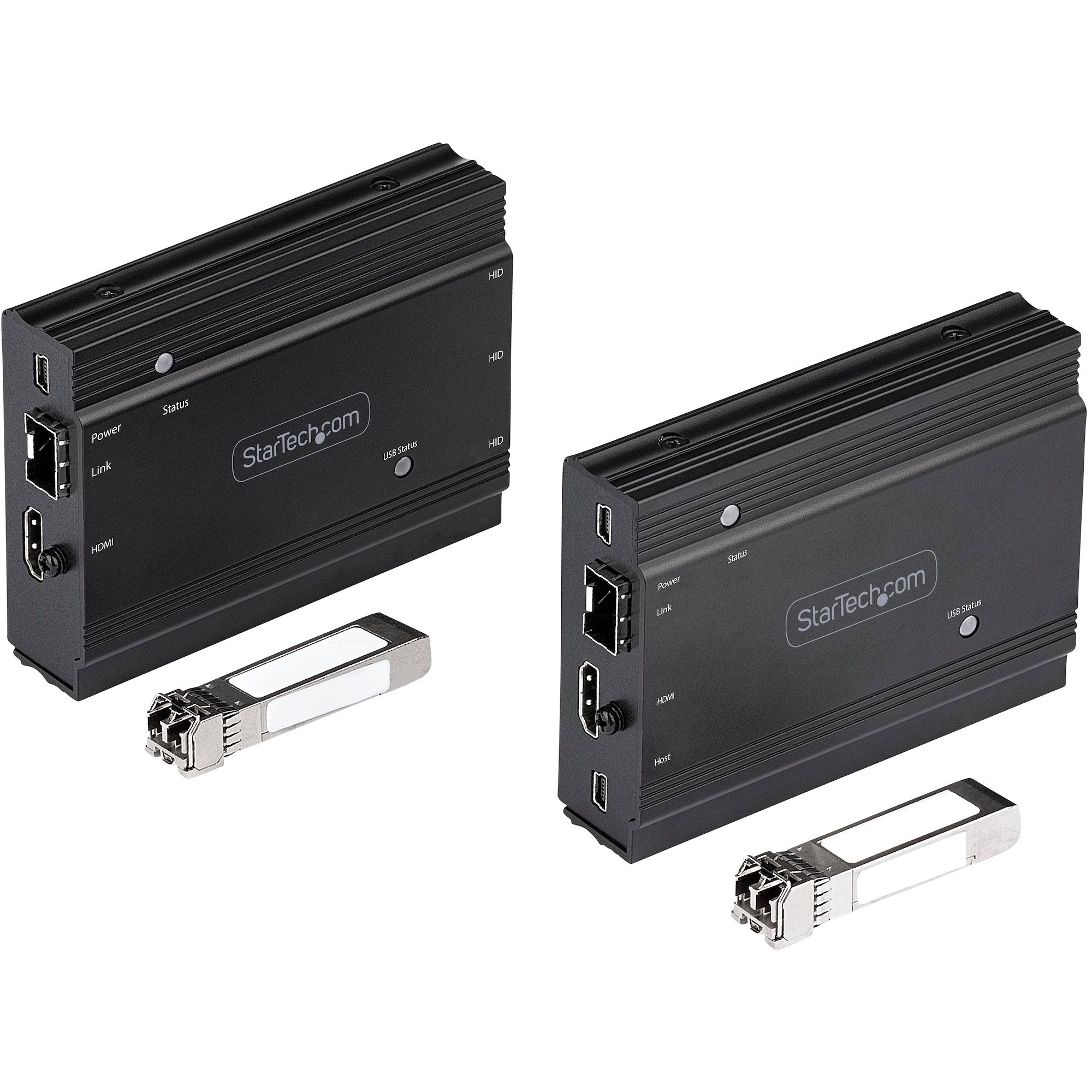 Startech.Com 4K Hdmi Kvm Extender Over Fiber - Hdmi Video & Usb Remote Kvm Switch/Console Extender -