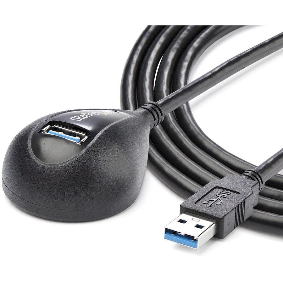 Startech.Com 5 Ft Black Desktop Superspeed Usb 3.0 Extension Cable - A To A M/F