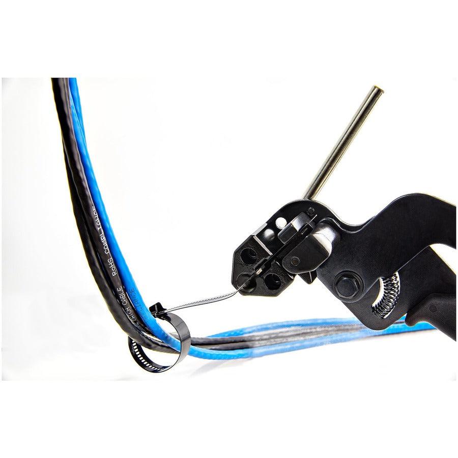 Startech.Com 50 Pack 9 Inch Stainless Steel Cable Tie - Metal Zip Ties - Nylon Coated Metal