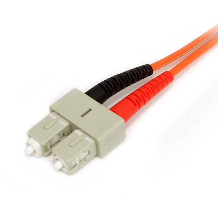 Startech.Com 5M Duplex Mm Fiber Optic Cable Lc-Sc Fibre Optic Cable Orange