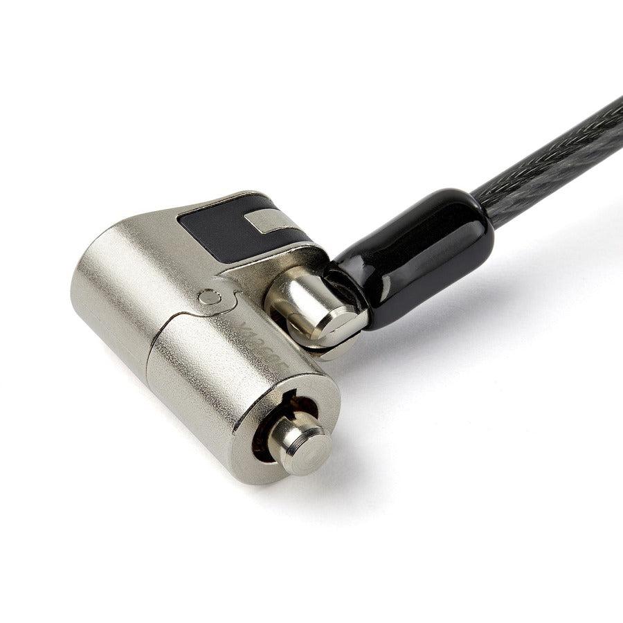 Startech.Com 6' (2M) 3-In-1 Universal Laptop Cable Lock - Keyed Laptop/Desktop Security Cable Lock