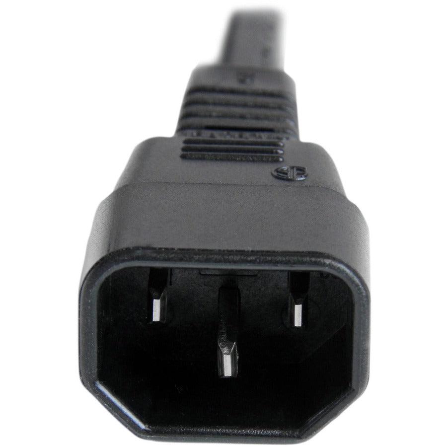Startech.Com 6 Ft 14 Awg Computer Power Cord - Iec C14 To Iec C15