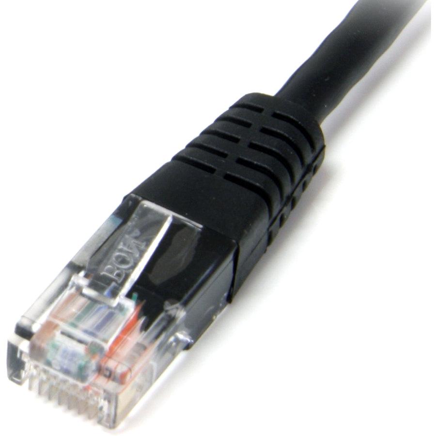 Startech.Com 6 Ft Cat5E Black Molded Rj45 Utp Cat 5E Patch Cable - 6Ft Patch Cord