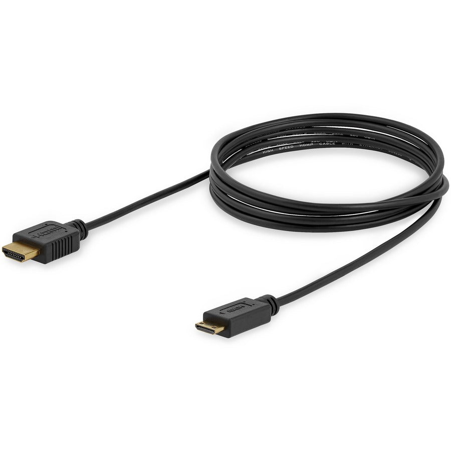 Startech.Com 6 Ft Slim High Speed Hdmi Cable With Ethernet - Hdmi To Hdmi Mini M/M