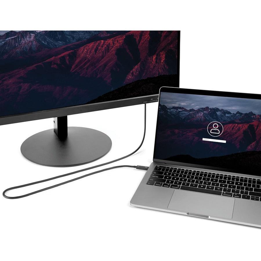 Startech.Com 6 Ft. (2 M) Thunderbolt 3 Cable With 100W Power Delivery - 40Gbps