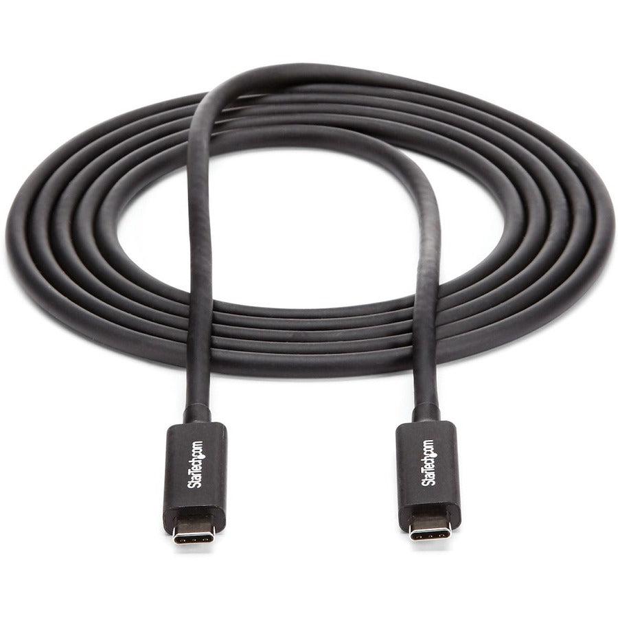 Startech.Com 6 Ft. (2 M) Thunderbolt 3 Cable With 100W Power Delivery - 40Gbps