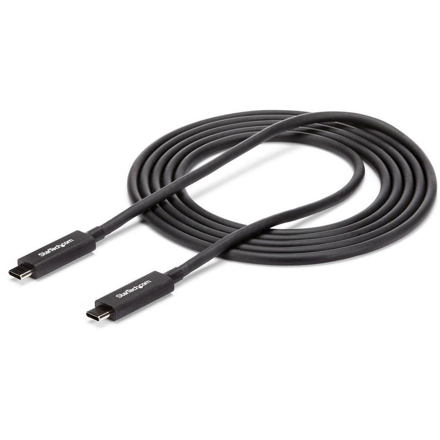 Startech.Com 6 Ft. (2 M) Thunderbolt 3 Cable With 100W Power Delivery - 40Gbps
