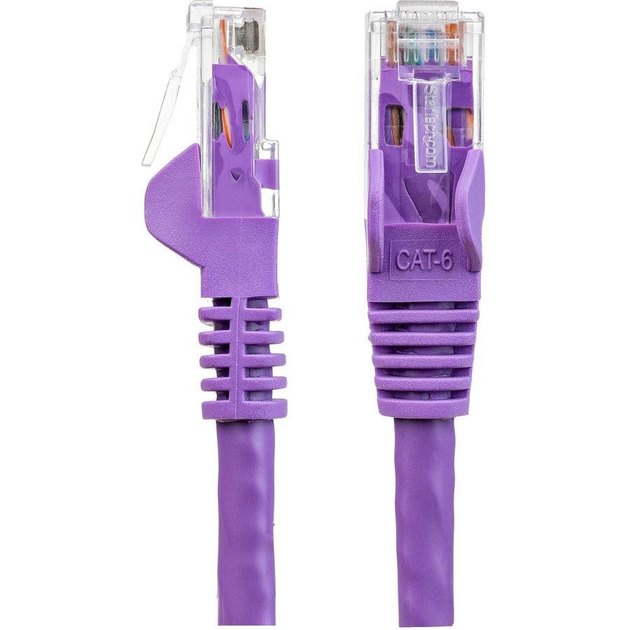 Startech.Com 6In Cat6 Ethernet Cable - Purple Cat 6 Gigabit Ethernet Wire -650Mhz 100W Poe Rj45