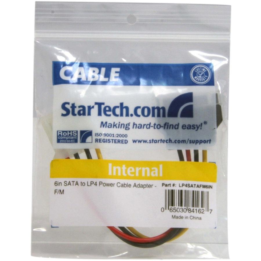Startech.Com 6In Sata To Lp4 Power Cable Adapter - F/M