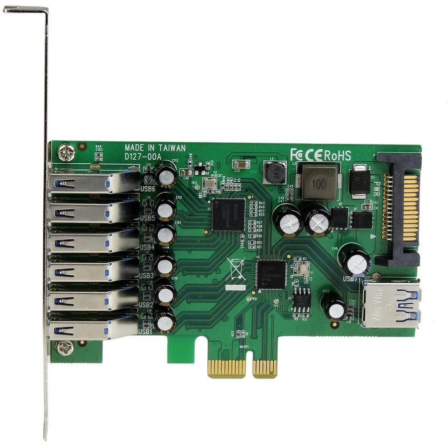 Startech.Com 7-Port Pci Express Usb 3.0 Card - Standard And Low-Profile Design