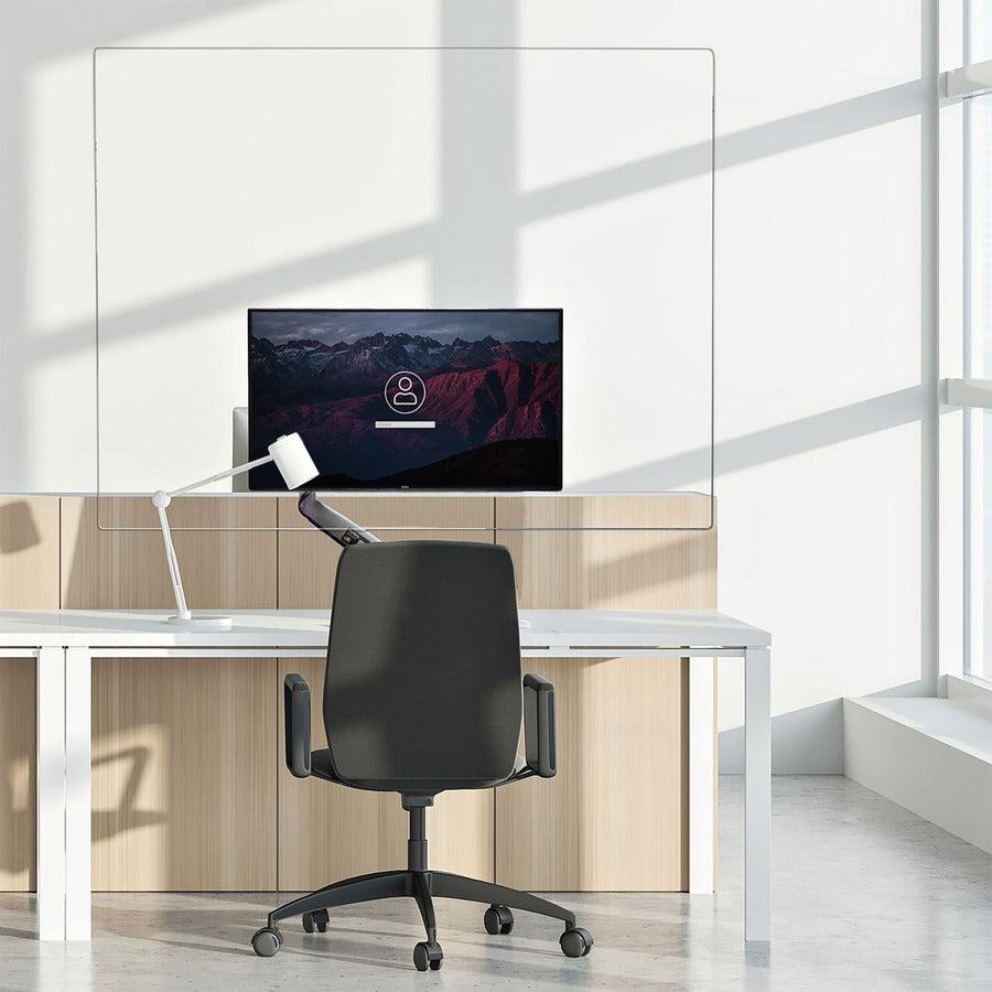 Startech.Com Acrylic Shield/Sneeze Guard - Clear Protective Barrier For Office Desk/Pos Counter -