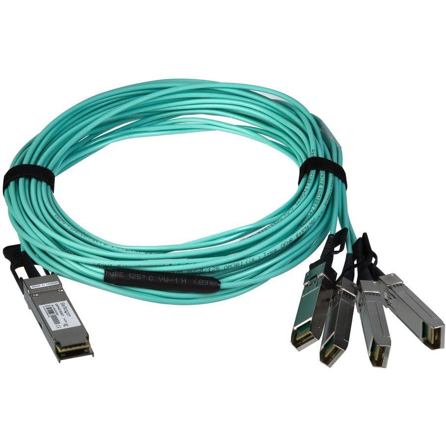 Startech.Com Aoc Breakout Cable For Cisco Qsfp-4X10G-Aoc7M - 7M/23Ft 40G 1X Qsfp+ To 4X Sfp+ Aoc