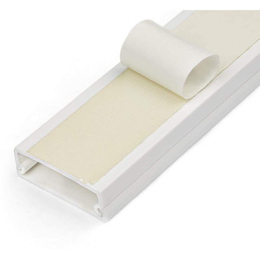Startech.Com Cable Management Raceway W/Adhesive Tape 39In - Network Cable Hider Kit - Solid Wall Cbmwwd3211