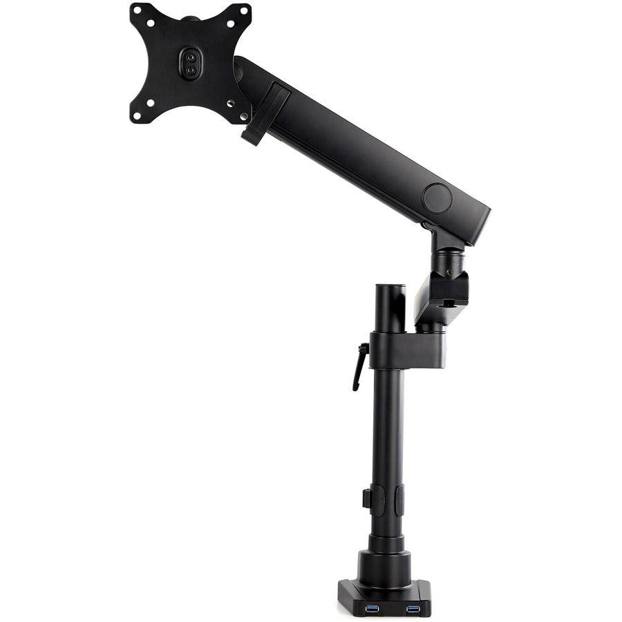 Startech.Com Desk Mount Monitor Arm With 2X Usb 3.0 Ports - Pole Mount Full Motion Single Arm
