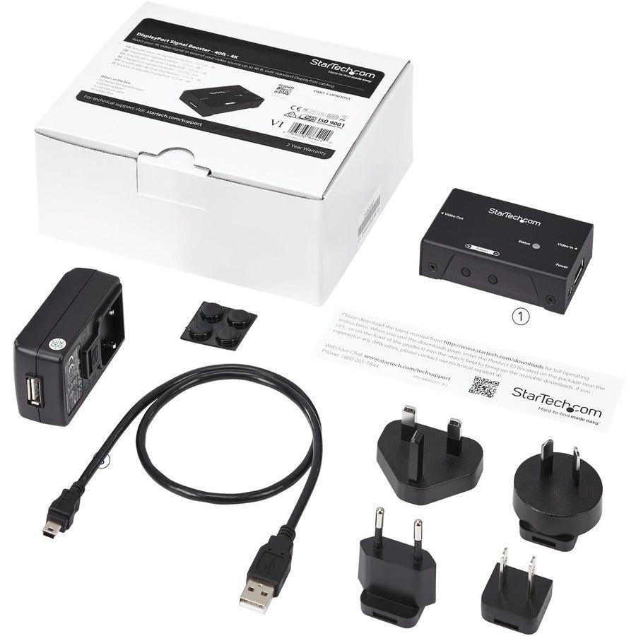 Startech.Com Displayport Signal Booster - Dp Extender - 4K 60Hz