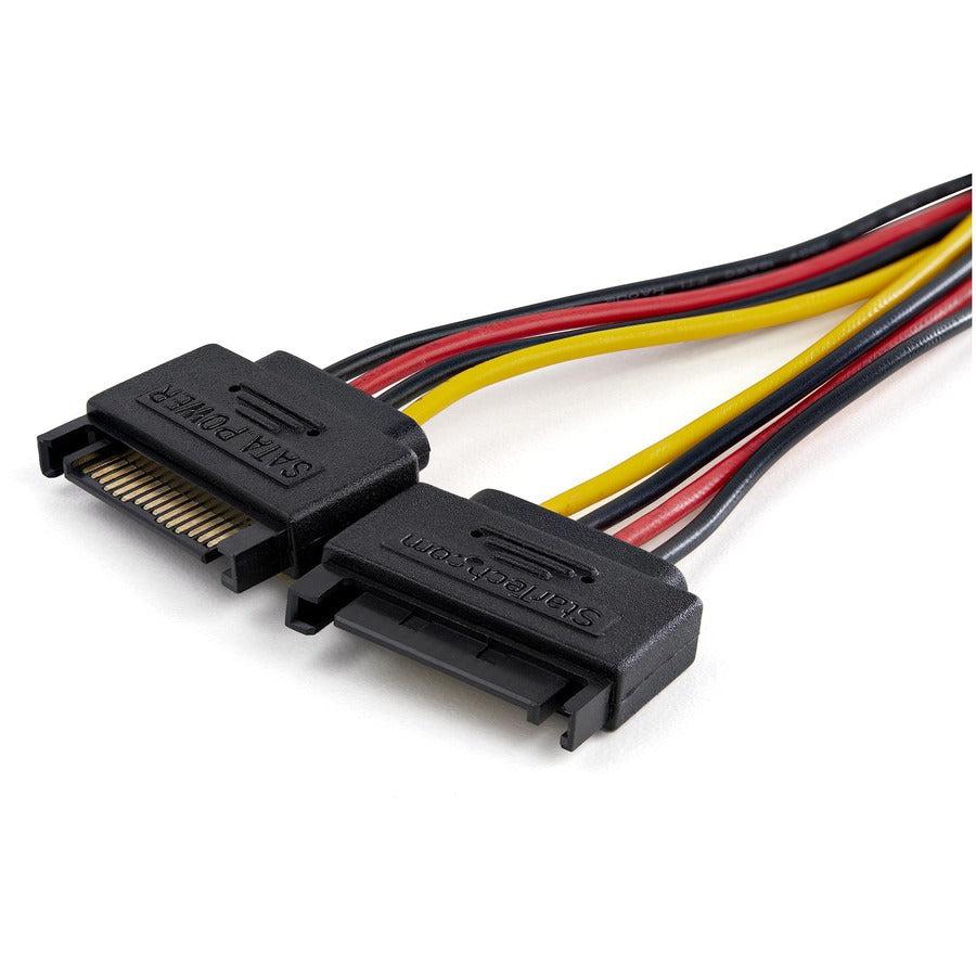 Startech.Com Dual Sata To Lp4 Power Doubler Cable Adapter – 2 Sata To 4 Pin Lp4 Internal Pc