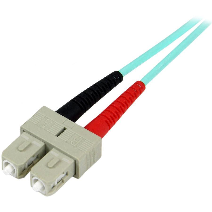 Startech.Com Fiber Optic Cable - 10 Gb Aqua - Multimode Duplex 50/125 - Lszh - Lc/Lc - 10 M