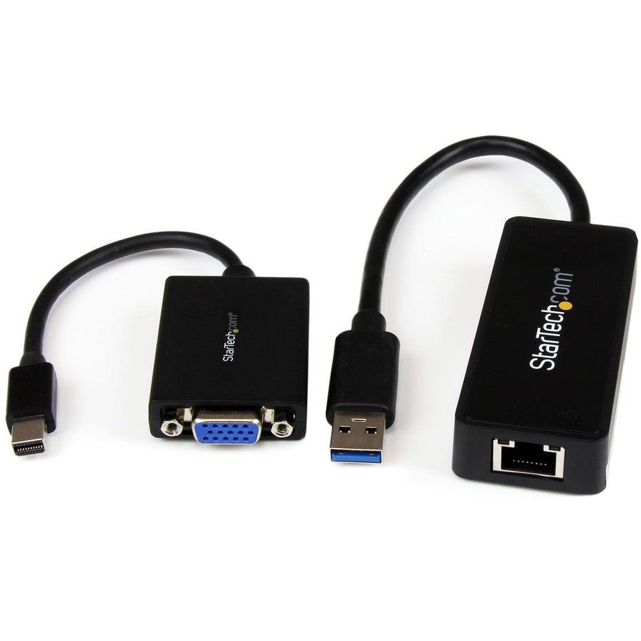 Startech.Com Lenovo Thinkpad X1 Carbon Vga And Gigabit Ethernet Adapter Kit - Mdp To Vga - Usb 3.0 To Gbe