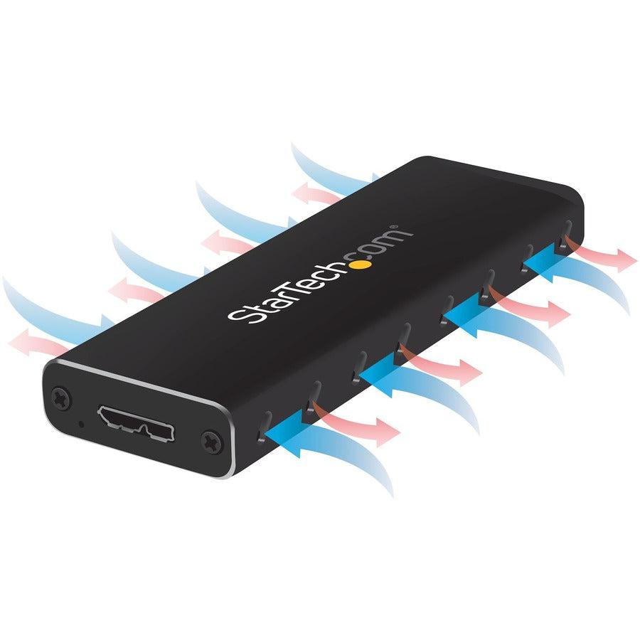 Startech.Com M.2 Ssd Enclosure For M.2 Sata Ssds - Usb 3.0 (5Gbps) With Uasp