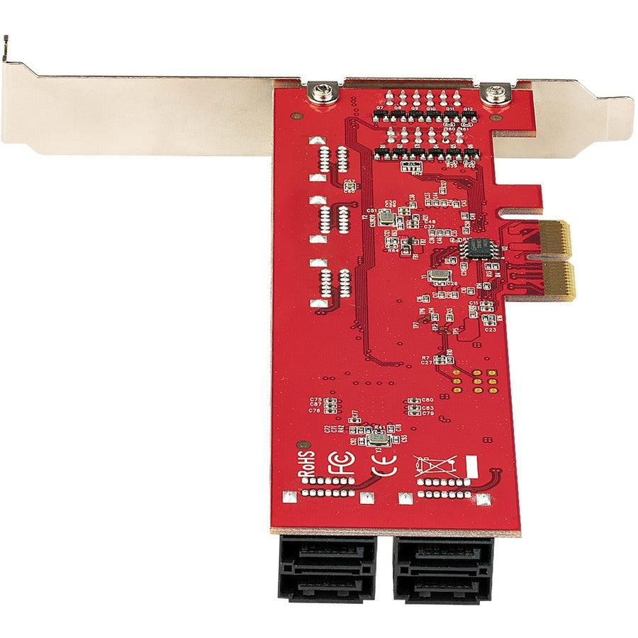 Startech.Com Sata Pcie Card - 10 Port Pcie Sata Expansion Card - 6Gbps - Low Profile Bracket - 10