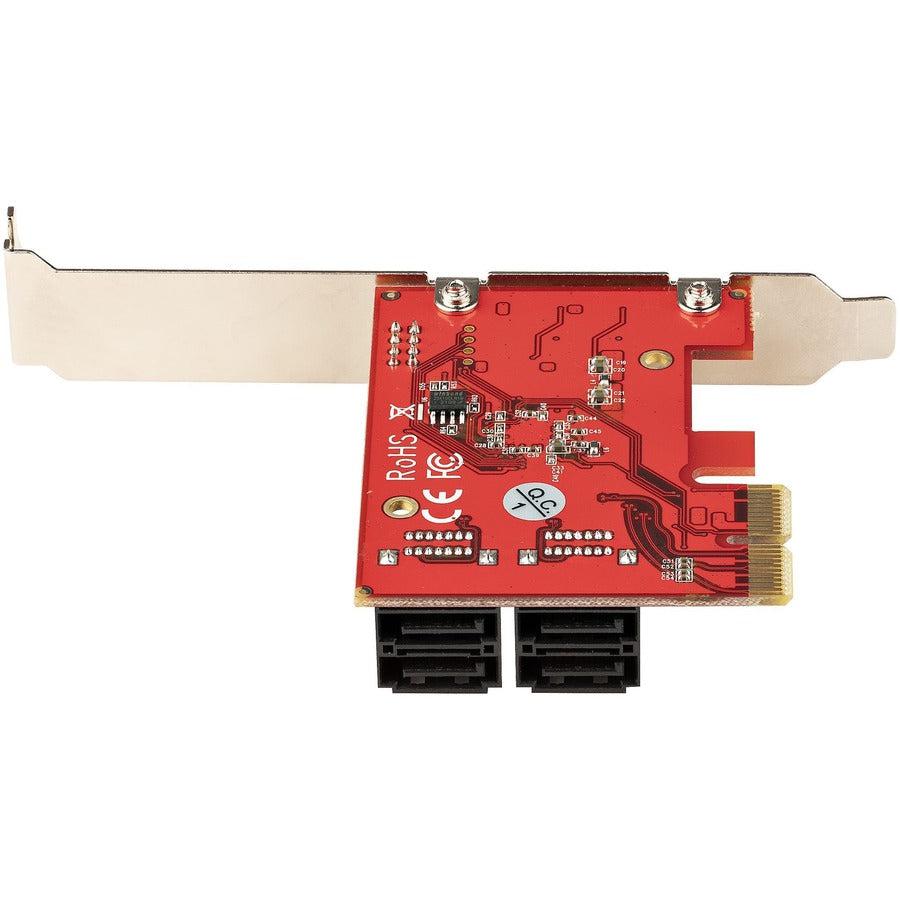 Startech.Com Sata Pcie Card - 4 Port Pcie Sata Expansion Card - 6Gbps - Low Profile Bracket -
