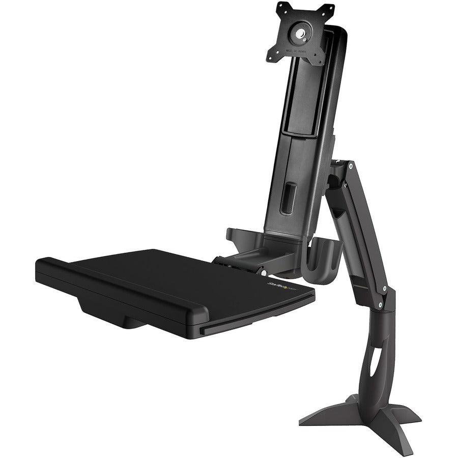 Startech.Com Sit Stand Monitor Arm - Desk Mount Adjustable Sit-Stand Workstation Arm For Single