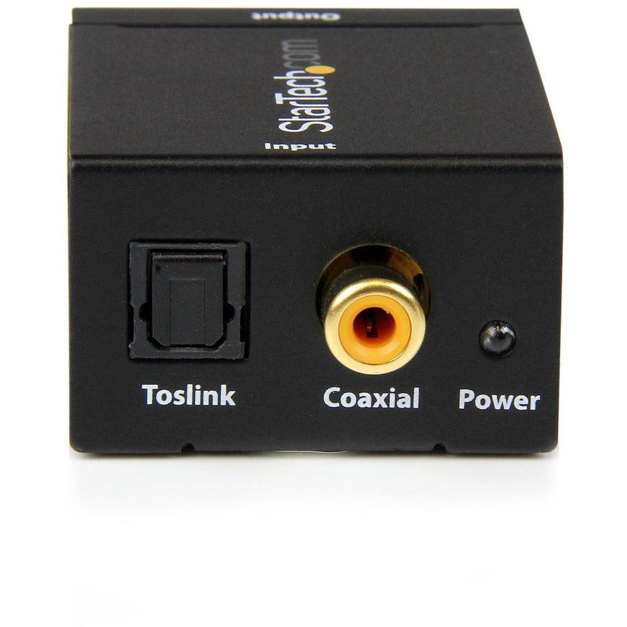 Startech.Com Spdif Digital Coaxial Or Toslink Optical To Stereo Rca Audio Converter