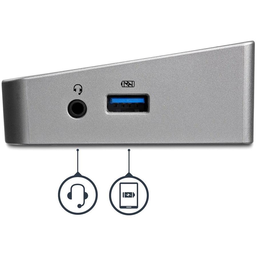 Startech.Com Triple-Monitor Usb 3.0 Docking Station - 1X Hdmi - 2X Displayport