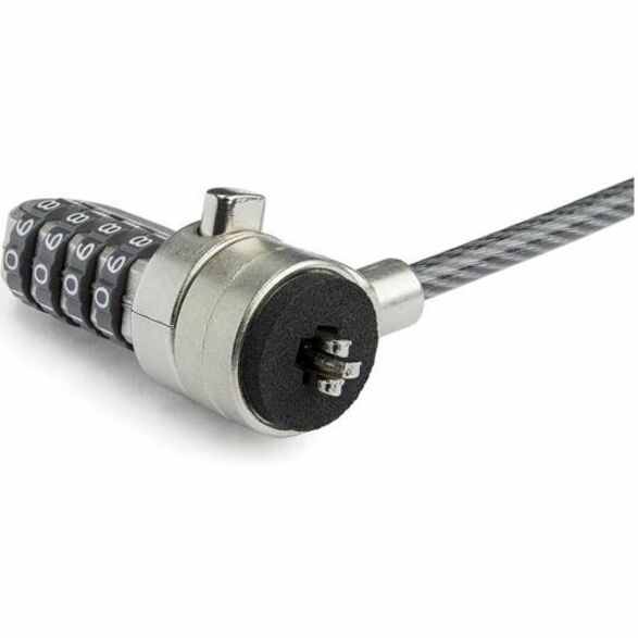 Startech.Com Universal Laptop Cable Lock Expansion Loop - 6” (15Cm) Anti Theft 4-Digit Combination