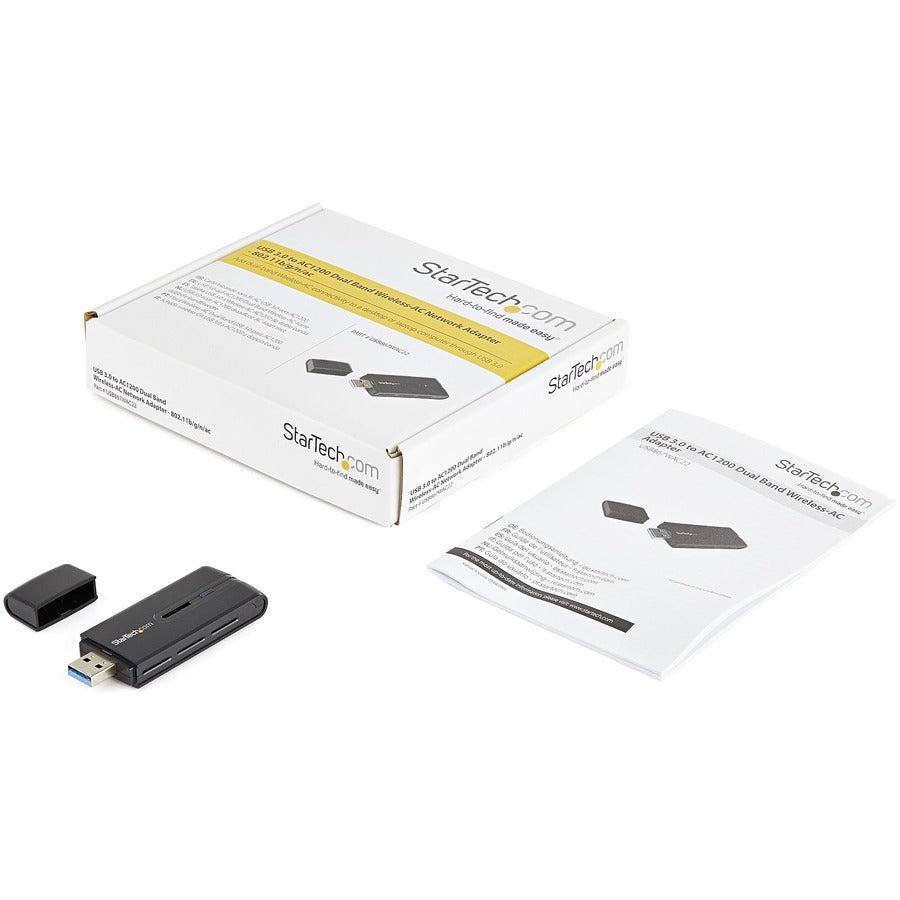 Startech.Com Usb 3.0 Ac1200 Dual Band Wireless-Ac Network Adapter - 802.11Ac Wifi Adapter