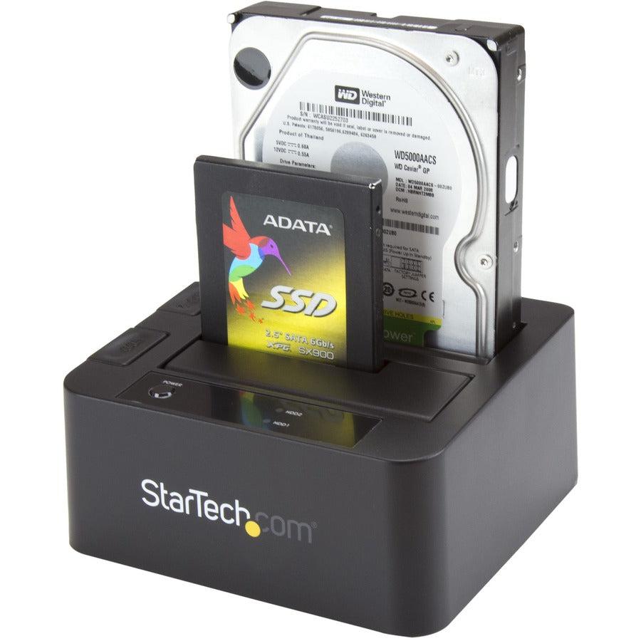 Startech.Com Usb 3.0 / Esata Dual Hard Drive Docking Station With Uasp For 2.5/3.5In Sata Ssd / Hdd  Sata 6 Gbps