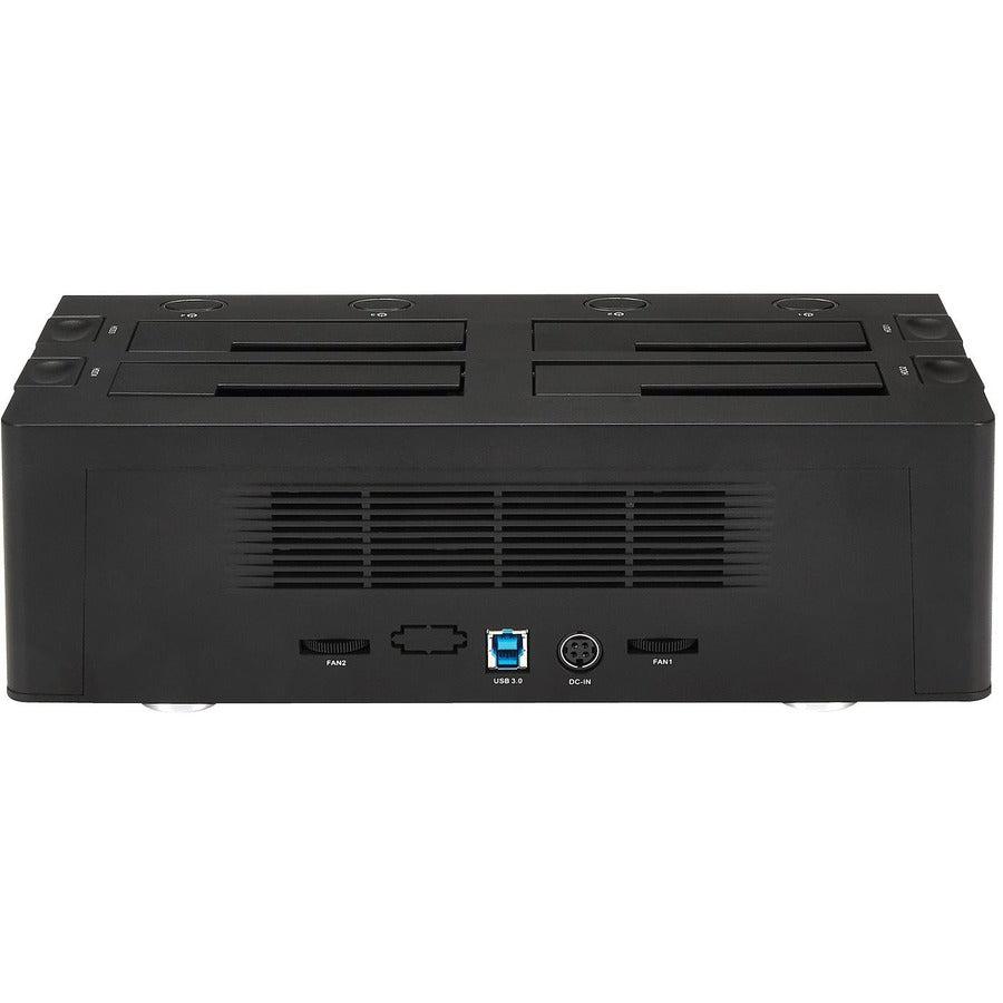 Startech.Com Usb 3.0 To 4-Bay Sata 6Gbps Hard Drive Docking Station W/ Uasp & Dual Fans - 2.5/3.5In Ssd / Hdd Dock