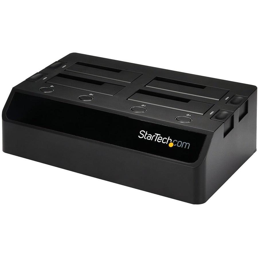 Startech.Com Usb 3.0 To 4-Bay Sata 6Gbps Hard Drive Docking Station W/ Uasp & Dual Fans - 2.5/3.5In Ssd / Hdd Dock