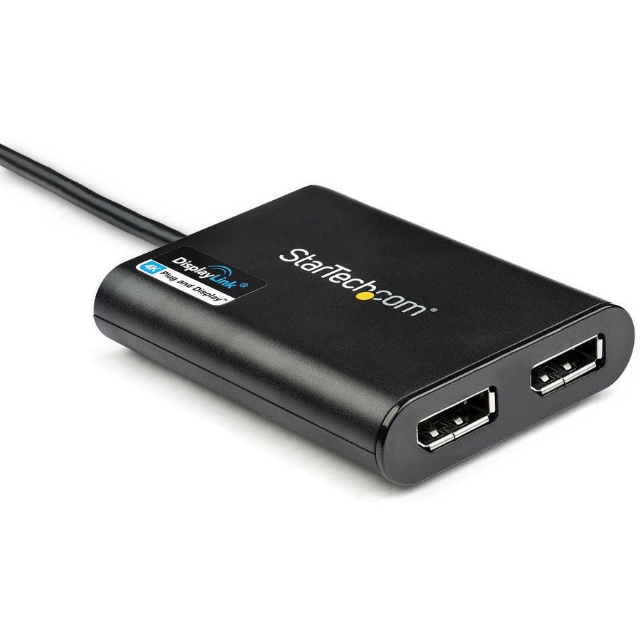 Startech.Com Usb 3.0 To Dual Displayport Adapter 4K 60Hz, Displaylink Certified, Video Converter With External Graphics Card, Mac & Pc, Limited Stock, See Similar Item Usba2Dpgb