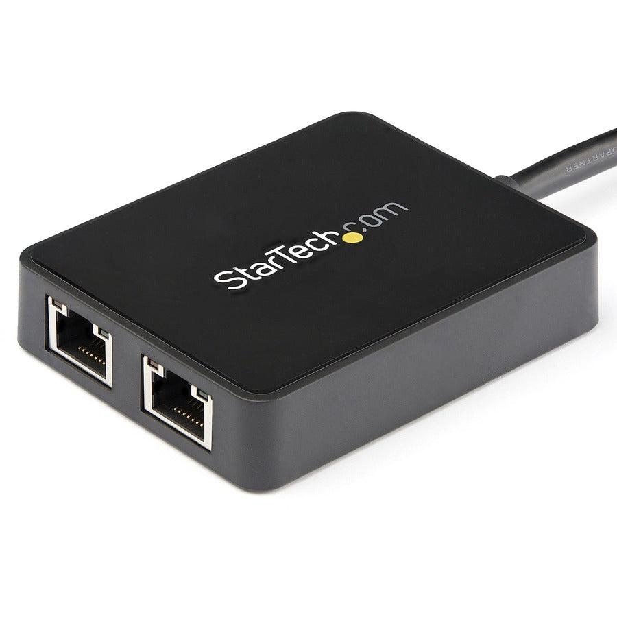 Startech.Com Usb 3.0 To Dual Port Gigabit Ethernet Adapter Nic W/ Usb Port