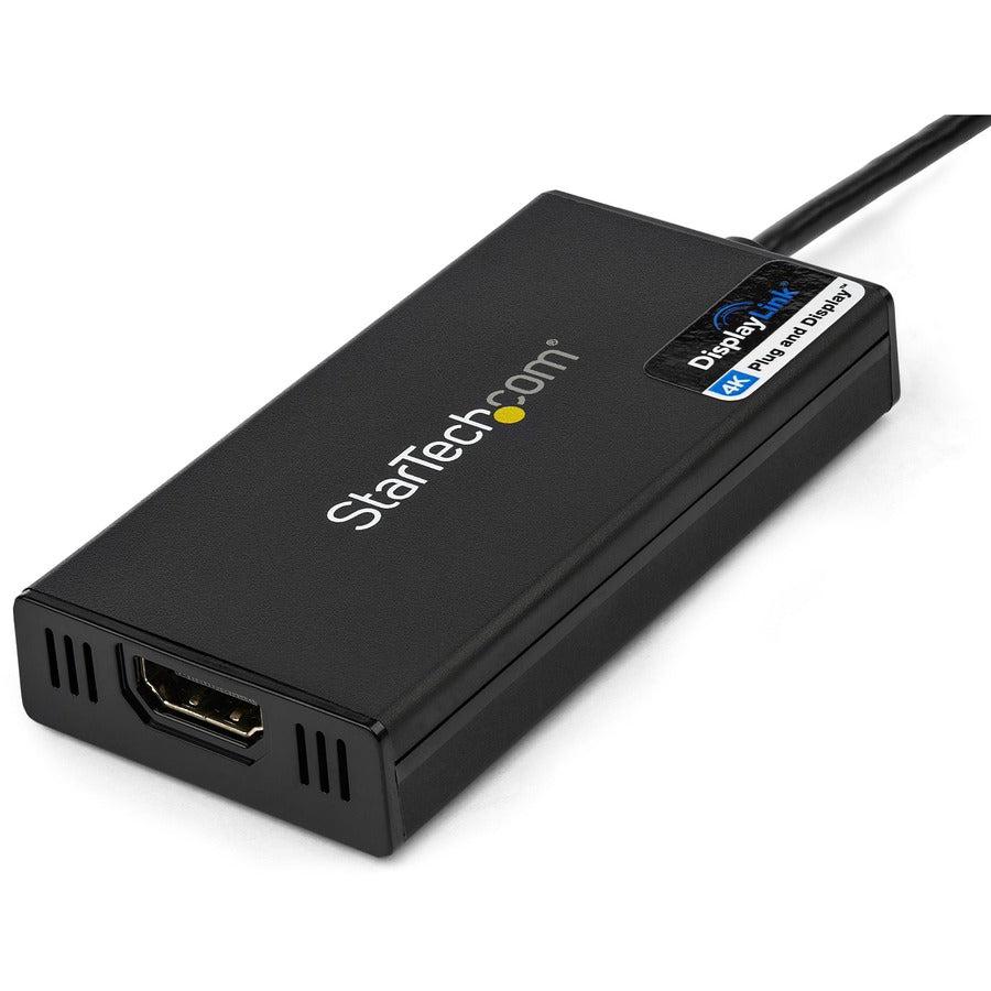Startech.Com Usb 3.0 To Hdmi Adapter - 4K 30Hz Ultra Hd - Displaylink Certified - Usb Type-A To Hdmi