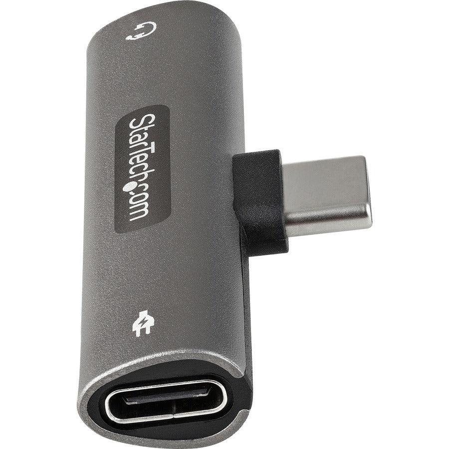 Startech.Com Usb C Audio & Charge Adapter - Usb-C Audio Adapter W/ 3.5Mm Trrs Headphone/Headset Jack