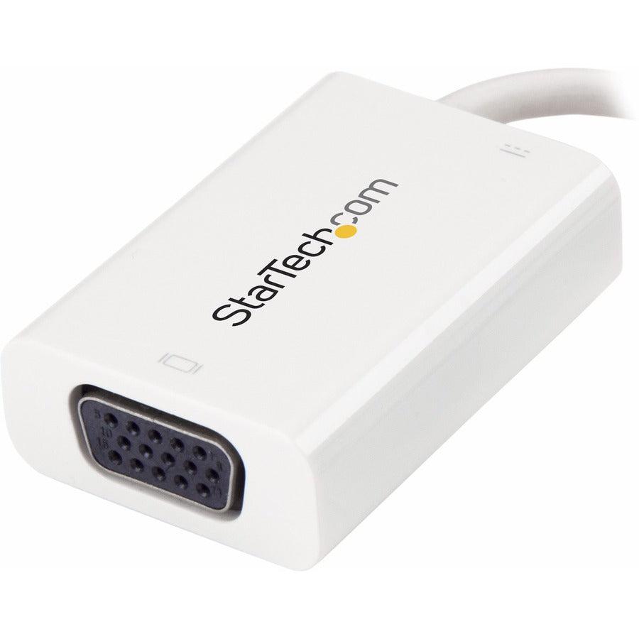 Startech.Com Usb C To Vga Adapter With Power Delivery - 1080P Usb Type-C To Vga Monitor Video Cdp2Vgaucpw
