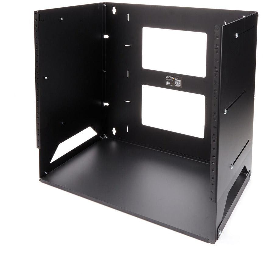 Startech.Com Wall-Mount Server Rack With Built-In Shelf - Solid Steel - 8U