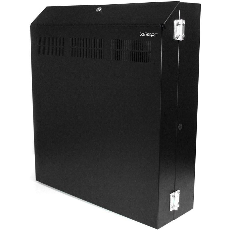 Startech.Com Wall-Mount Server Rack With Dual Fans And Lock - 4U