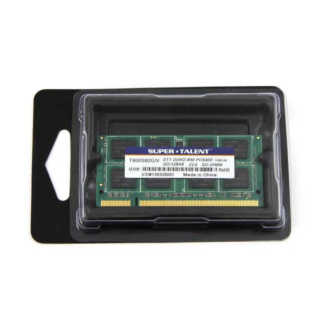 Super Talent Ddr2-800 Sodimm 2Gb/128X8 Value Notebook Memory