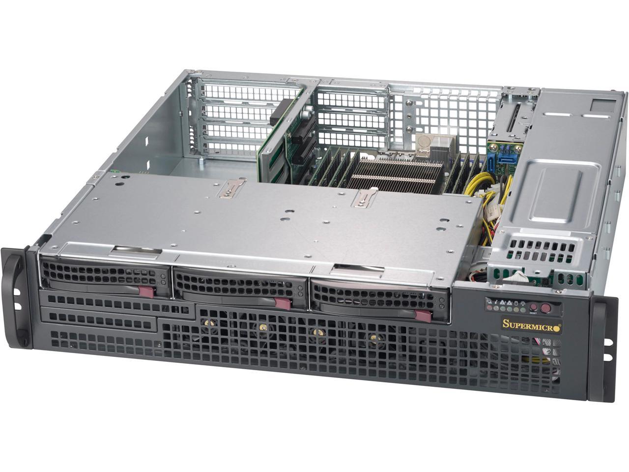 Supermicro Cse-825Mbtqc-R802Wb Sc825Mb 2U Rm Blk 800W Rps Wio Compact Sas3 Cse
