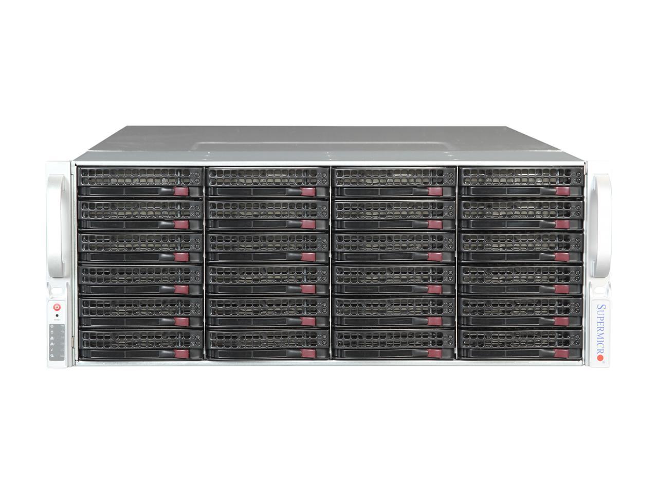 Supermicro Cse-847E16-R1400Lpb 1400W 4U Rackmount Server Chassis (Black)