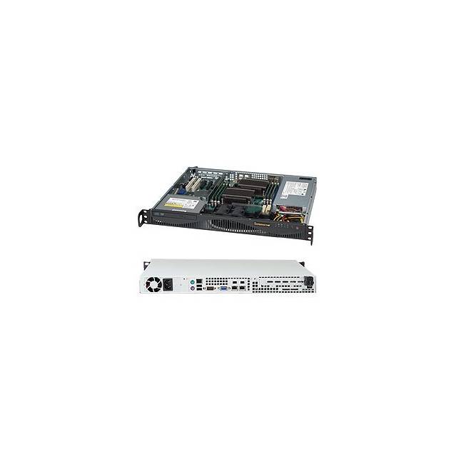 Supermicro Superchassis Cse-512F-350B1 350W Mini 1U Rackmount Server Chassis (Black)