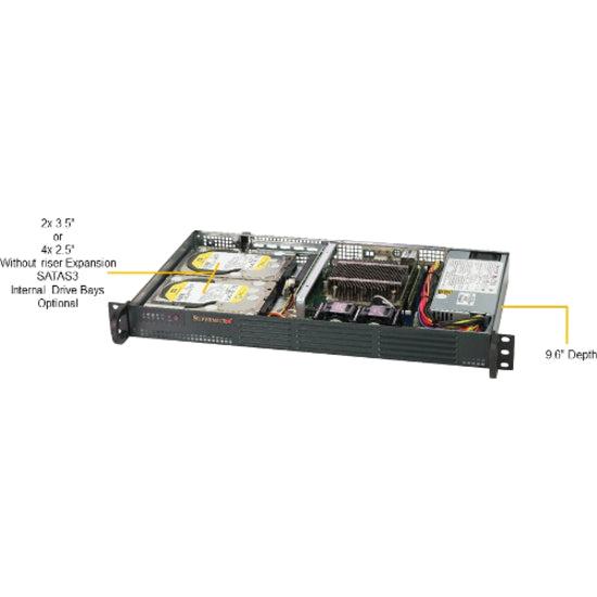Supermicro Superserver 5019C-L Intel C242 Lga 1151 (Socket H4) Rack (1U) Black