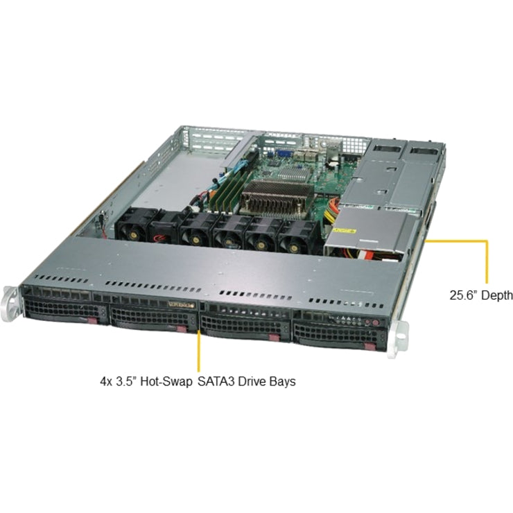 Supermicro Superserver 5019C-Wr Intel C246 Lga 1151 (Socket H4) Rack (1U) Black